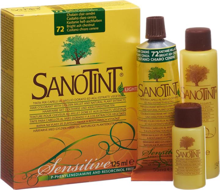 Produktbild Sanotint Sensitive (72 kastanie hell-aschfarbe)