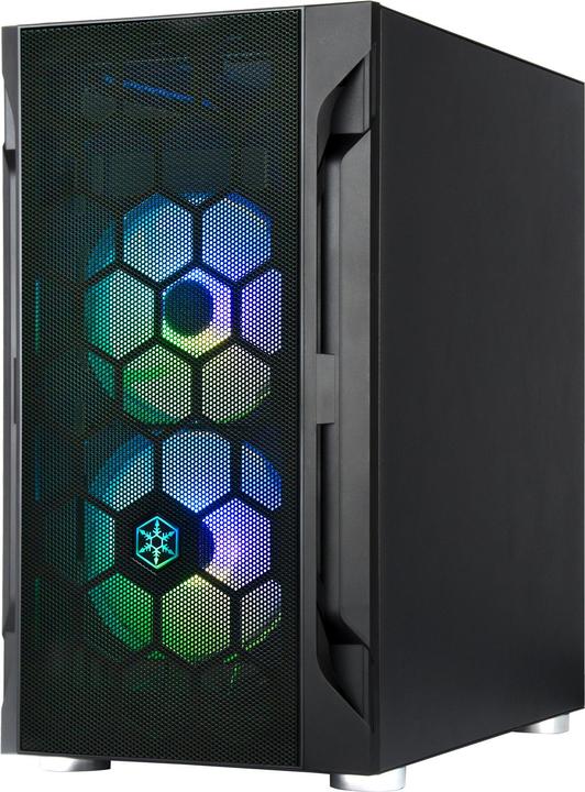 Actual product image Silverstone Fara H1M Pro Micro-ATX Case - Tempered Glass, ARGB (mATX, Mini-ITX, Mini-DTX)