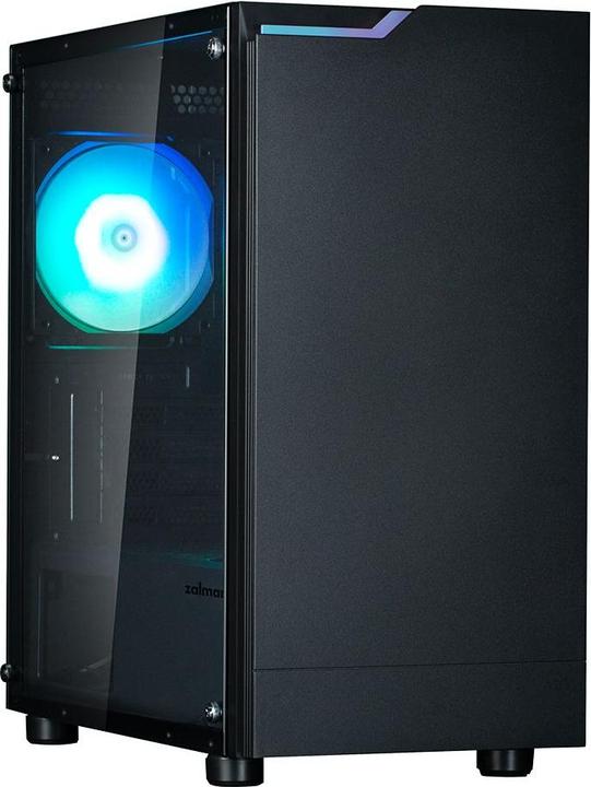 Actual product image Zalman T4 plus RGB tempered glass black