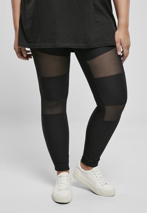 Immagine prodotto Urban Classics Leggings a costine Tech Mesh da donna (XXL)