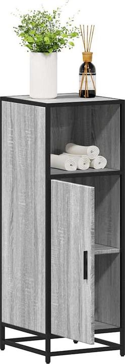 Produktbild VidaXL Badschrank Grau Sonoma 35x37,5x100 cm Holzwerkstoff