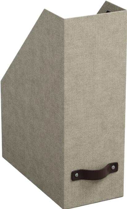 Actual product image Bigso Magazine box linen cover Estelle Linen nature (A4)