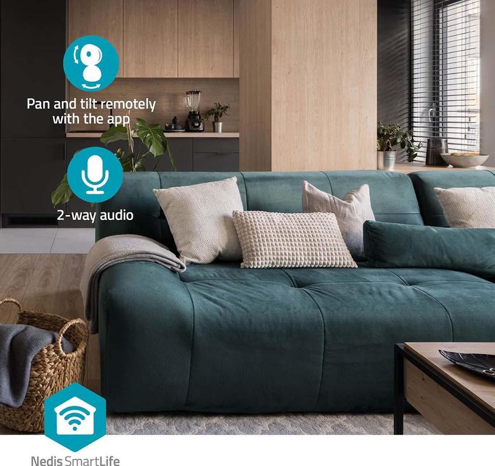 Actual product image Nedis SmartLife Indoor Camera Wi-Fi - Black (1920 x 1080 Pixels)