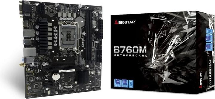 Actual product image Biostar B760MX2-E (LGA 1700, Intel B760, mATX)