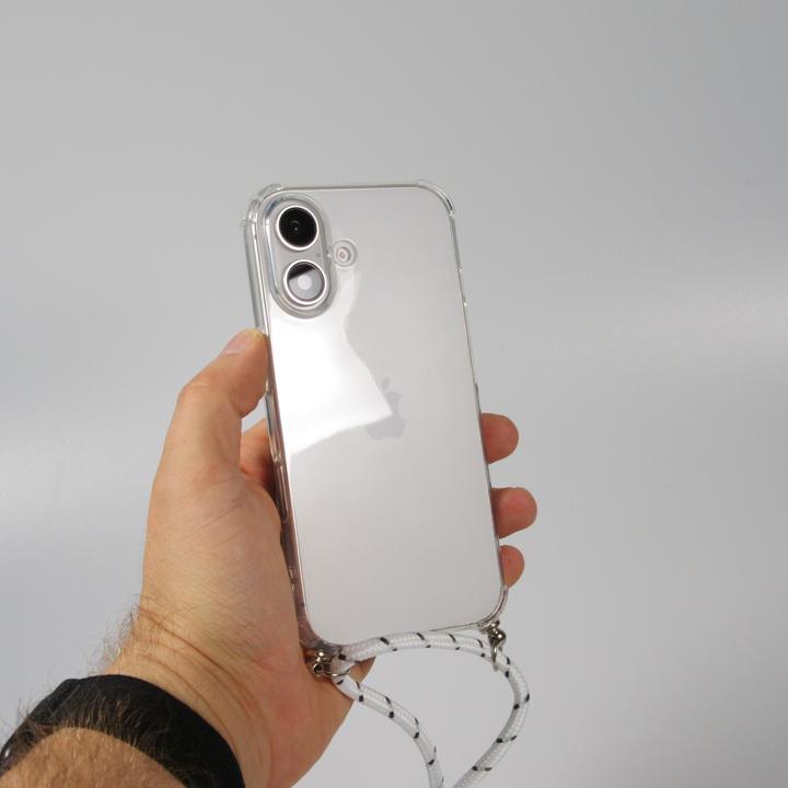 Actual product image PhoneLook Coque gel transparent avec lacet tacheté (Apple iPhone 16 Plus)