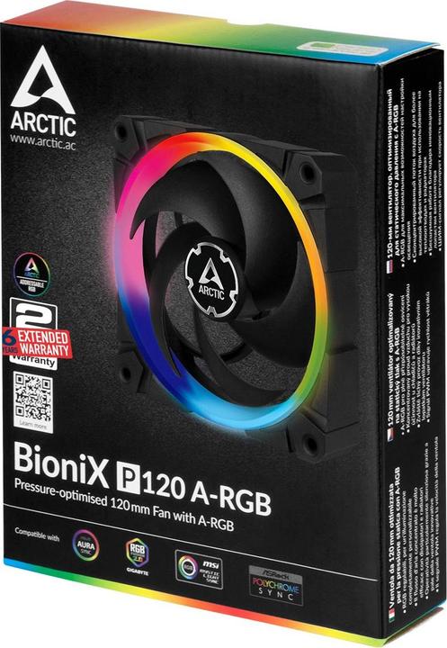 Image du produit Arctic Ventilateur BioniX F120 A-RGB (120 mm, 1 x)