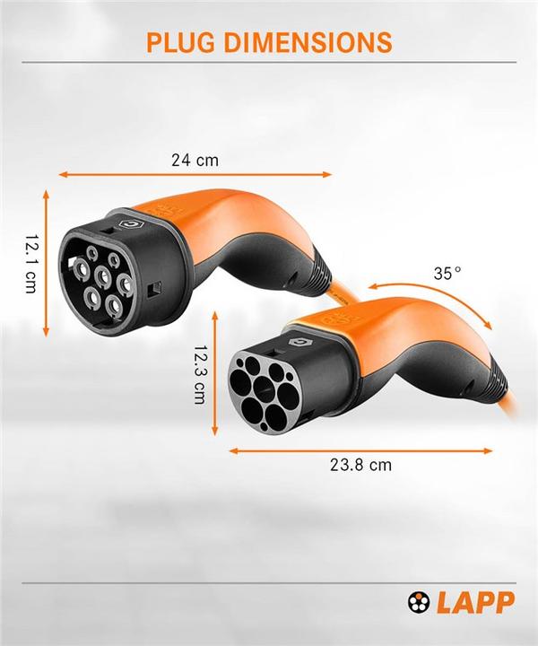 Actual product image Lapp Mobility EV-TYP2 Helix (Type 2, 11 kW, 20 A, 5 m)