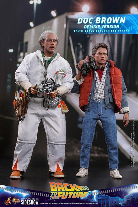 Actual product image Hot Toys Back to the Future "Doc Brown - Deluxe Version" 1/6 action figure