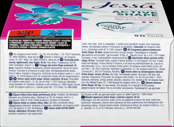 Produktbild dm Jessa Slipeinlagen Active Shape Frischeduft (Slipeinlagen)