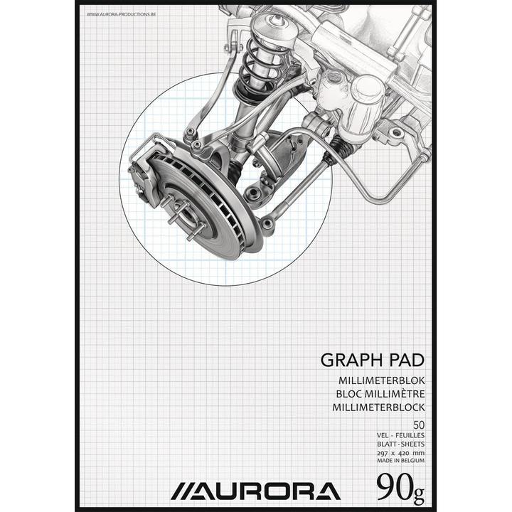 Immagine prodotto Aurora Blocchi - Carta bianca 90 g/m² (A3, Quadretti)