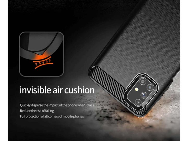 Produktbild Screenguard Samsung Galaxy M51 Hülle Carbon Brushed Soft TPU (Samsung Galaxy M51)