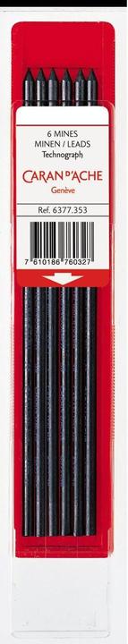 Actual product image Caran d'Ache Technograph refills (Refill, Black, 3 mm)