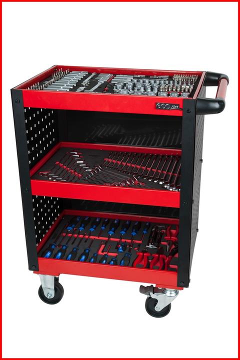 Productafbeelding KS Tools ECOline werkplaats servicewagen, met geperforeerde paneelbekleding, max. belasting 150 kg (1 x)