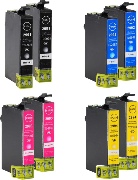 Produktbild Hermex Kompatible Tintenpatrone XL für Epson Expression Home XP-452 (M, BK, C, Y)