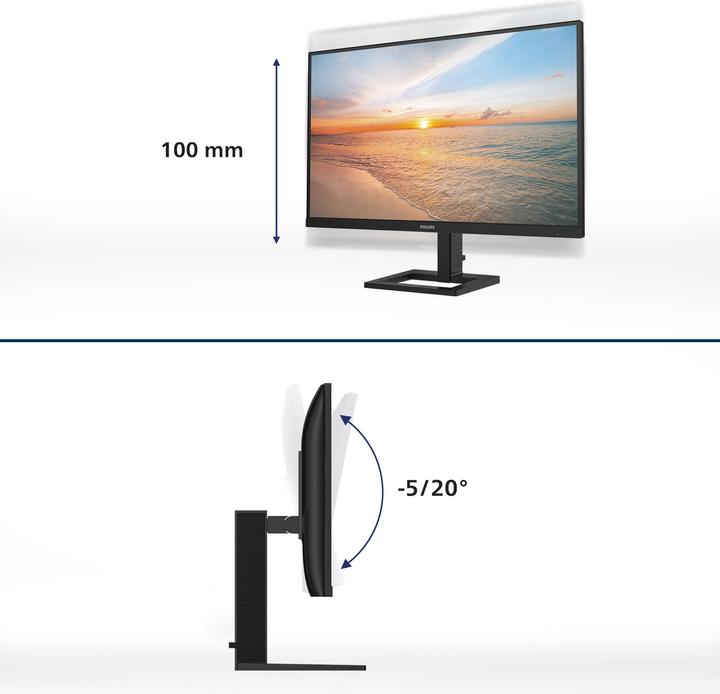 Immagine prodotto Philips MMD 27E1N1900AE/00 Monitor IPS,,, Altoparlanti, altezza regolabile, 2x HDMI, Hub USB, 2x USB 3.2 (3840 x 2160 pixel, 27")