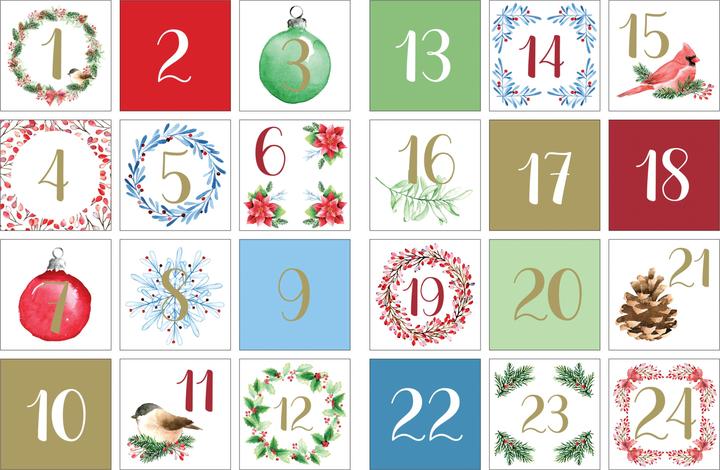 Artemio Sticker Advent Numbers "XMAS Berries