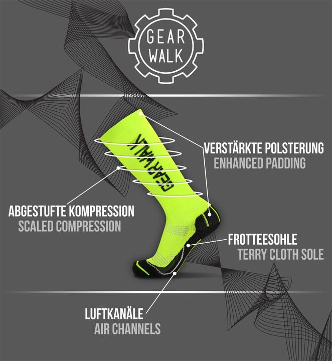 Actual product image Normani 2 Paar atmungsaktive Sport-Kompressionsstrümpfe (35 - 38)