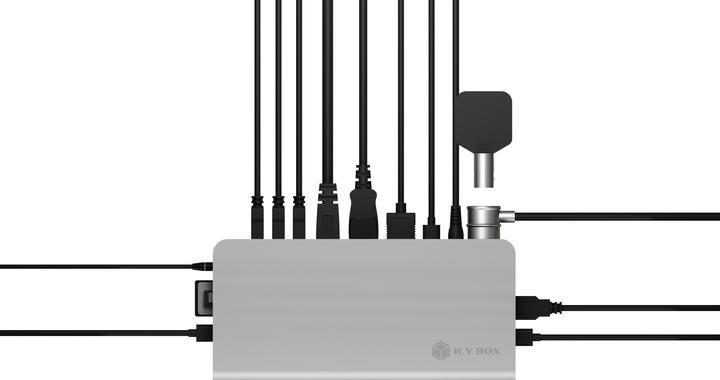 Actual product image Icy Box RaidSonic ICYBOX IB-DK2408-C Docking station 11in1 (USB-C, 1 Ports)