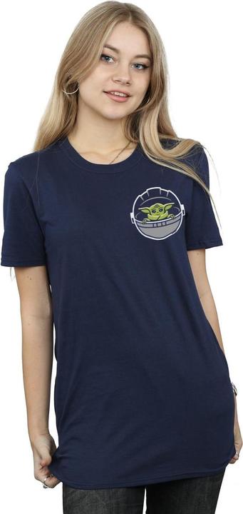 Image du produit Star Wars - T-shirt THE MANDALORIAN THE CHILD DRAWN BREAST PRINT - Femme (4XL)