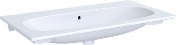 Produktbild Geberit Keramag Acanto Möbel-Waschtisch Slim 500642, ohne Hahnloch, mit Überlauf, 900x480mm (480 mm, 900 mm)