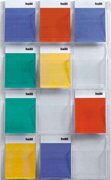 Actual product image Helit Wall display the clearly (A4)