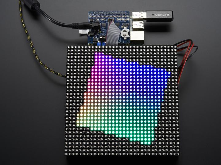 Immagine prodotto Adafruit RGB Matrix HAT RTC per Raspberry Pi (Riparo)