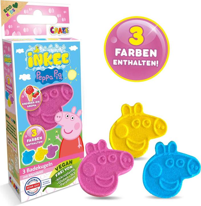 Produktbild Craze Inkee Peppa Pig (Badekugeln)