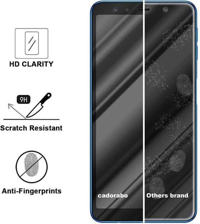 Image du produit Cadorabo Fullcover écran de protection en verre pour Samsung Galaxy A7 2018 Retail Packaging (1 pièce(s), Samsung Galaxy A7 (2018))