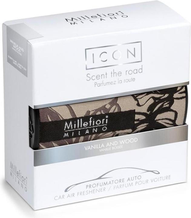 Produktbild Millefiori Vanille & Holz Icon Erfrischend Auto Textilien - 50 g