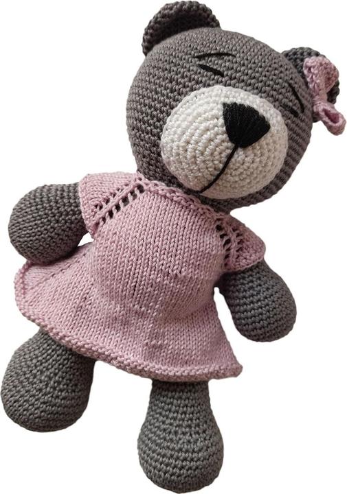 Image du produit Natura Punto Ours au crochet, doudou (27 cm)