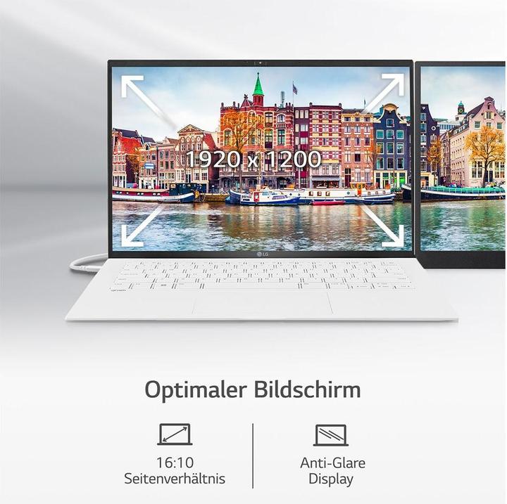 Actual product image LG Gram 14 (14", Intel Core i5-1240P, 16 GB, 512 GB, DE)