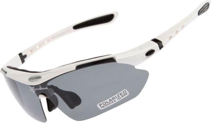 Productafbeelding Rockbros 10002 polariserende fietsbril - wit (Zwart, Wit)