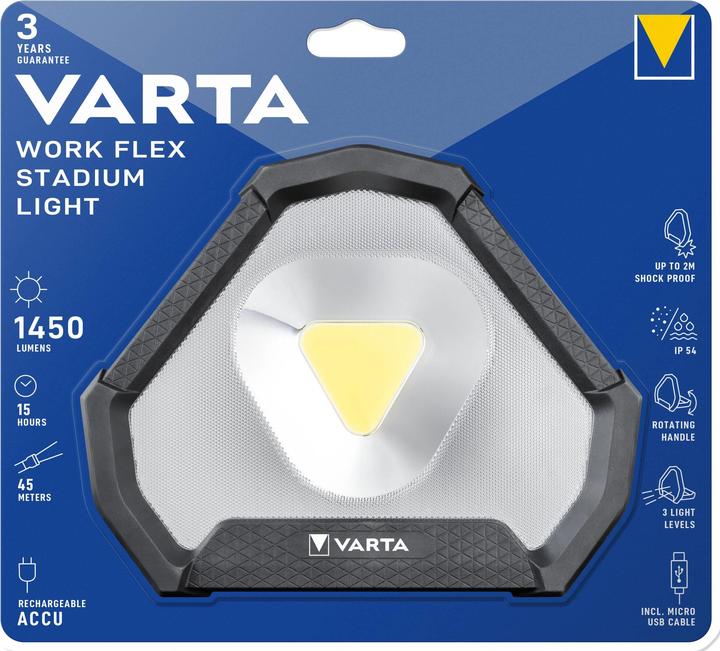 Actual product image Varta Work Flex Stadium Light (1450 lm)