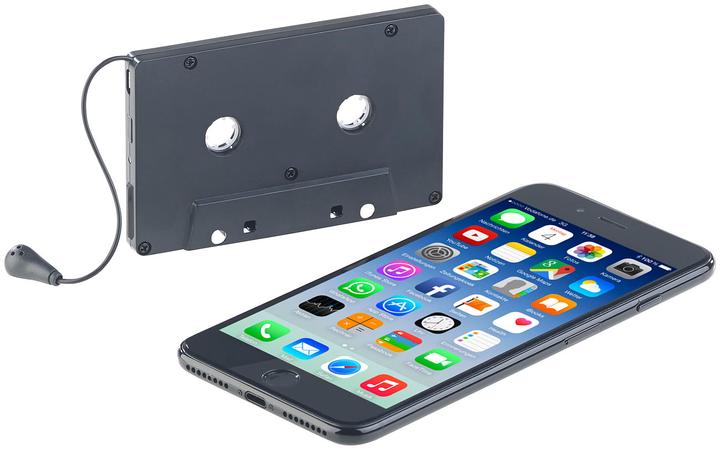 Produktbild Auvisio Kabelloser Kassetten-Musik-Adapter mit Freisprech-Funktion (Audio Kassette)