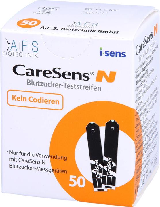 Actual product image I.sens CareSens-N blood glucose test strips (auto-coding), 50 test strips (Test strips)