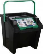 Actual product image Tontarelli vertical bin with moda handle 28l green/black (28 l)