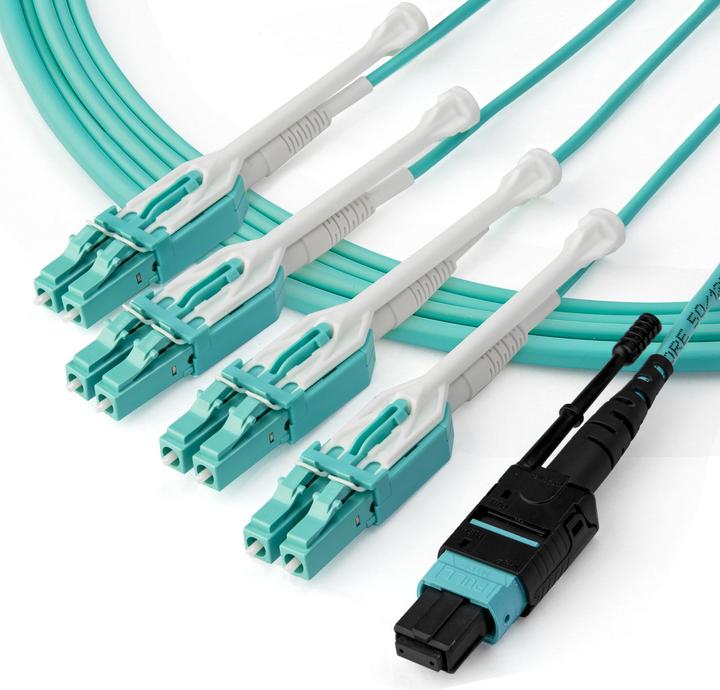 Produktbild StarTech MPO/MTP to LC Breakout Cable - Plenum-Ra (1 m)