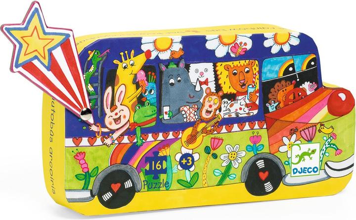 Produktbild Djeco Regenbogenbus (16 Teile)