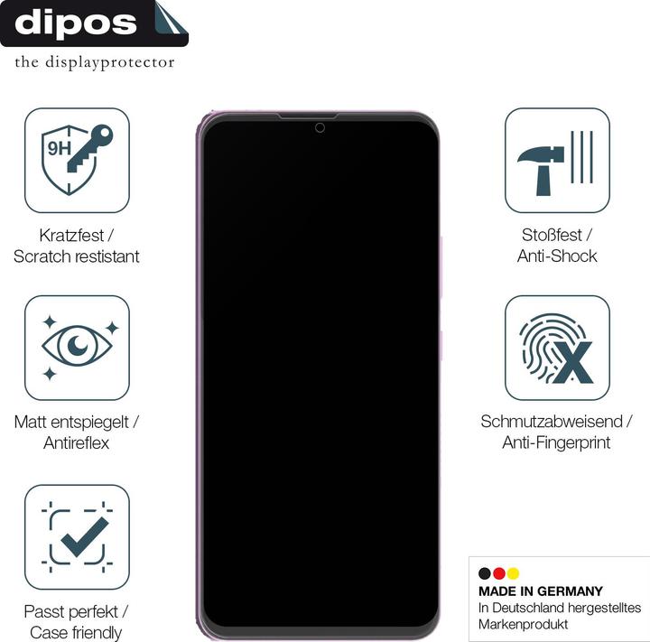 Produktbild Dipos Anti-Shock Displayschutz Matt 9H (1 Stück, Cubot A10)