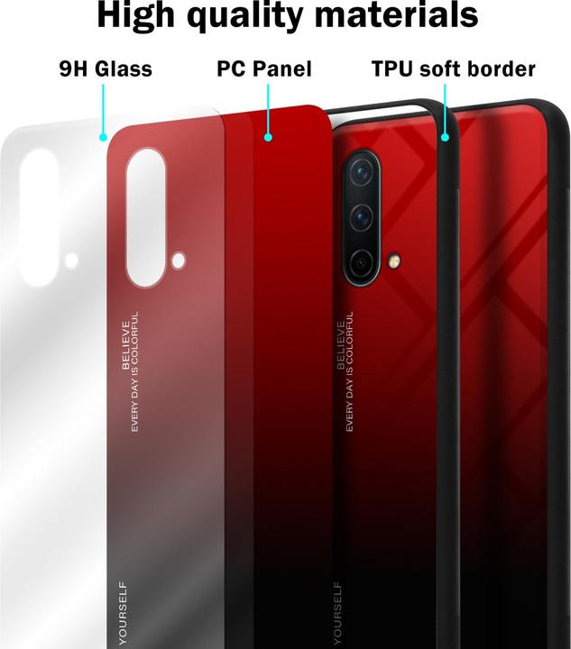 Actual product image Cadorabo TPU 2 colors glass envelope (OnePlus North CE 5G)