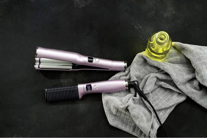 Immagine prodotto Carrera Set classico di piastra, pettine e styler per onde, rosa chiaro (Piastra per capelli)