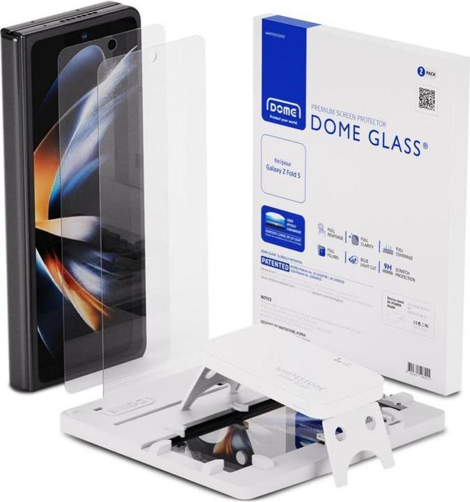 Produktbild Whitestone Tempered Glass Dome Glass 2-Pack Galaxy Z Fold 5 Clear (2 Stück, Samsung Galaxy Z Fold5)
