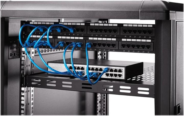 Immagine prodotto StarTech Ripiano regolabile 1U per server rack/cabinet fino a 113 kg - Scaffale per server 1U ventilato