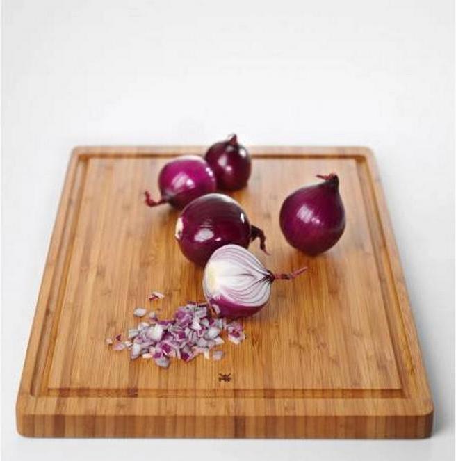Actual product image WMF Natural bamboo chopping board large with juice groove - blade-friendly