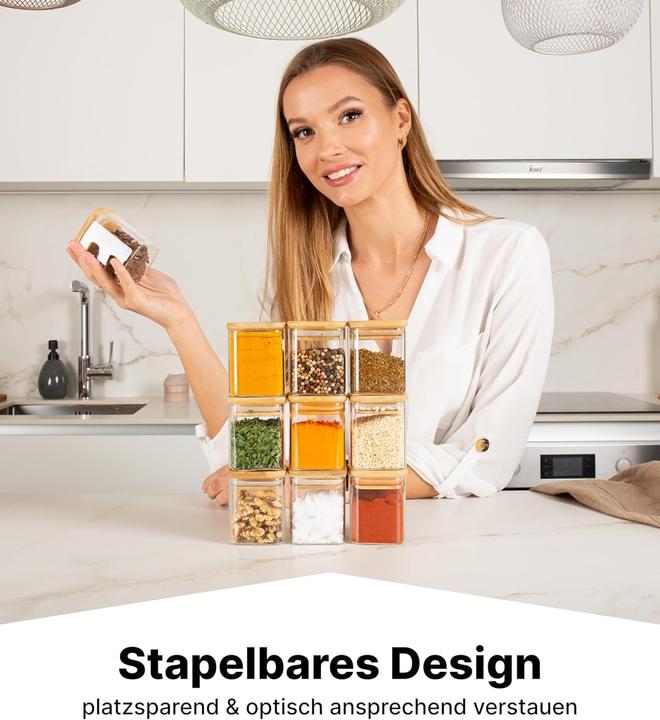 Produktbild Deco haus Gewürzgläser-Set mit Deckel (0.16 l)