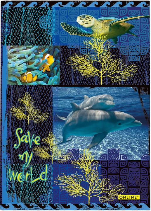 Actual product image Online Notebook Save my World A5 07914/6 80g, 96 sheets, dotted (A5, Dotted)