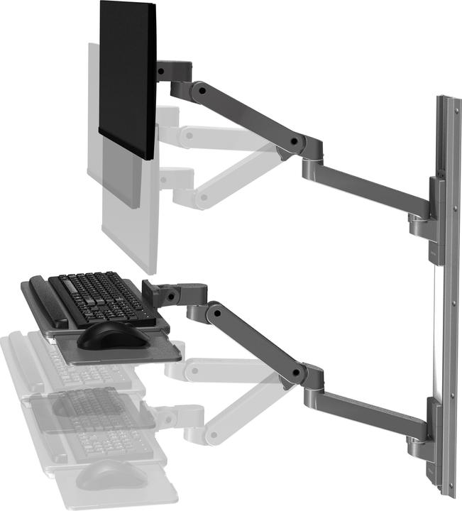Actual product image Ergotron LX PRO ARM WALL MOUNT SYSTEM darkgrey (Wall, 34")