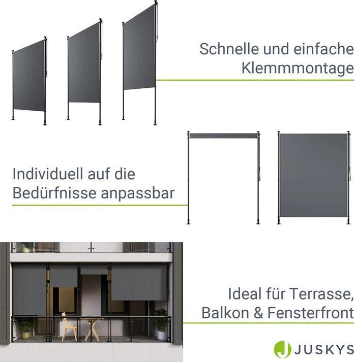 Image du produit Juskys Senkrechtmarkise Barbados (1.50 m)