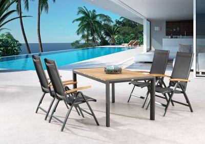 Image du produit Best Fauteuil pliant Cavalese blanc/teck