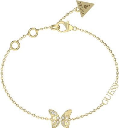 Produktbild Guess Decent Gold Plated Chrysalis Butterfly Bracelet JUBB04110JWYG - Length: 18.5 cm (14.60 cm, Edelstahl)